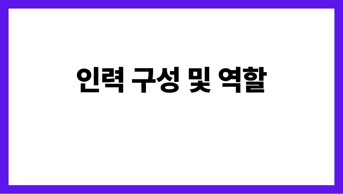 광역치매센터 인력 구성 및 역할
