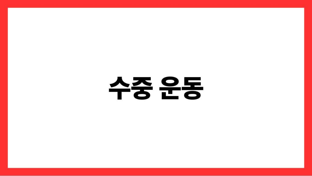 수중 운동