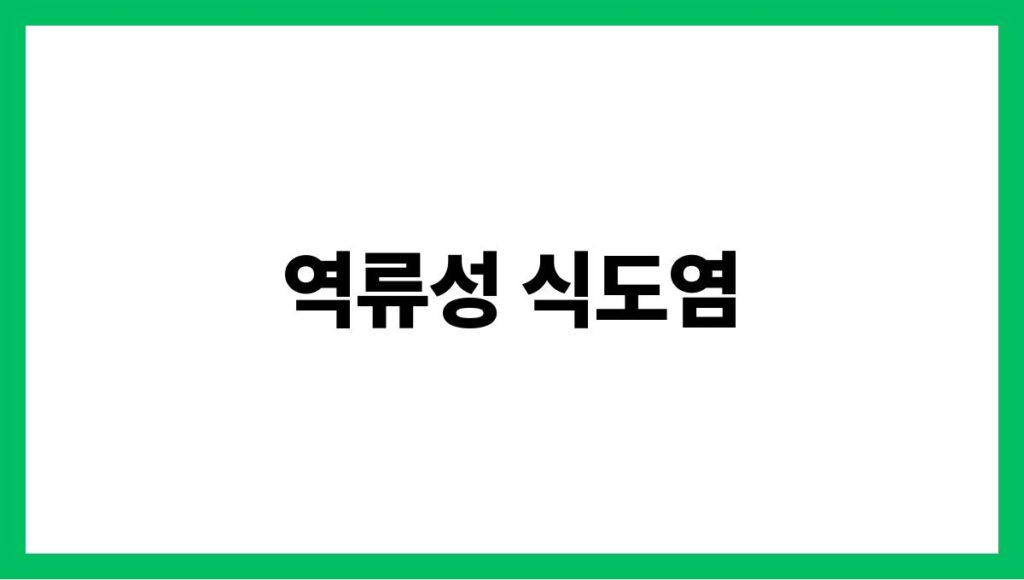 역류성 식도염