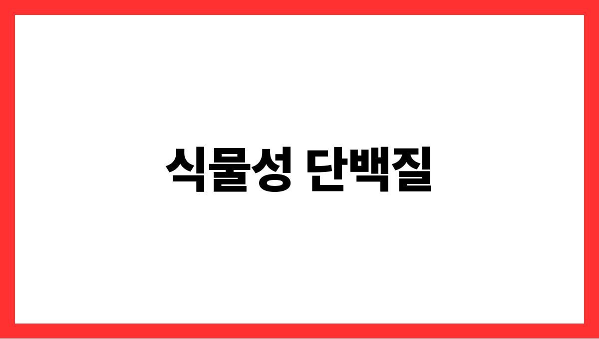 면역력 강화 음식 식물성 단